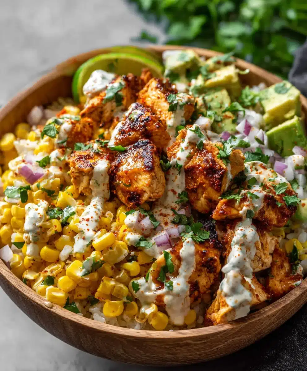 Tasty Street Corn Chicken Bowl - Alrightwithme 1 Tasty Street Corn Chicken Bowl - Alrightwithme
