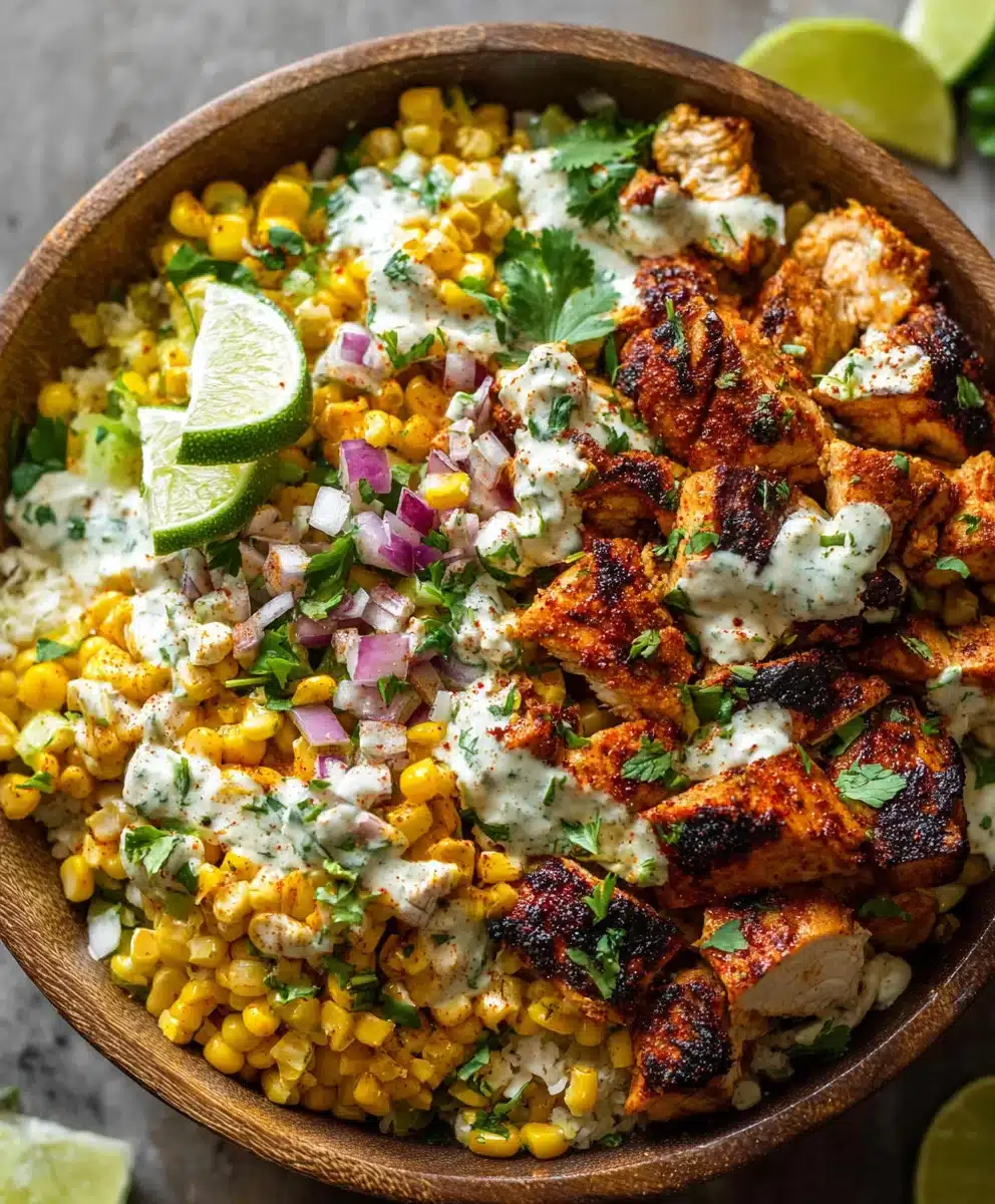 Tasty Street Corn Chicken Bowl - Alrightwithme 2 Tasty Street Corn Chicken Bowl - Alrightwithme