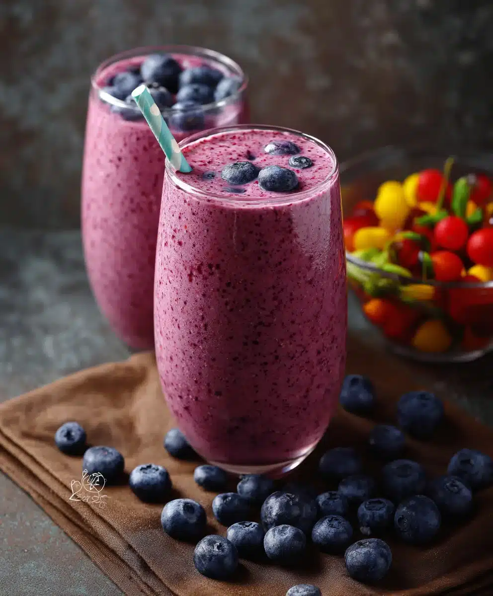 Secret Ingredient Blueberry Smoothie Easy Recipe 2 Secret Ingredient Blueberry Smoothie Easy Recipe
